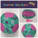 Balloon Ball Cover - Green Flowers/Pink Balloon Ball Cover - Green Flowers/Pink